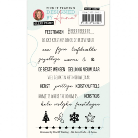 Stempel Design By Anna - Tekst Kerst