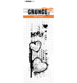 Grunge Stamp Happy Hart - SL410