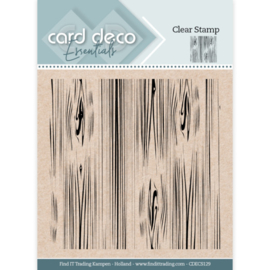 Card Deco Clear Stamp- Houtnerf