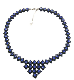 Sakura- Sapphire/ Blue/  Argent