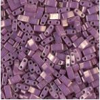 Half Tila Bead 1867- Opaque Dark Orchid Luster