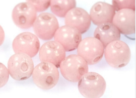 Round Duo® Beads 5mm  -White lila Luster 55