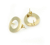 Oorbellen set RVS 18K Gold