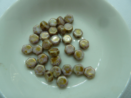 Honeycomb beads- 6mm Senegal Purple 15695