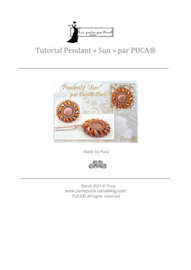 Pendentif ''Sun'' ®ParPuca®Beads