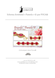 Patroon bracelet "Pamela"®ParPuca®Beads