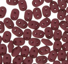 SuperDuo-29528 Matte Velvet Maroon  2.5x 5mm