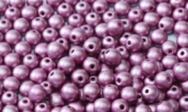 Round beads - 29428 Alabaster metallic Lilac