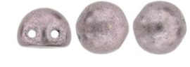 2Hole cabochon 7mm Saturated Metallic Almost Mauve-05A02