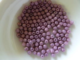 melon round Bead - LZ02010 Luster Opac Lilac