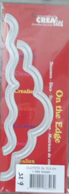 Crealies Stansmal - +little Stripes