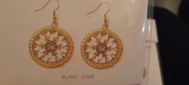Kit Helix oorbellen, Blanc-Dore