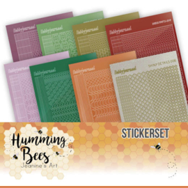 Stickerset Humming Bees nr 15