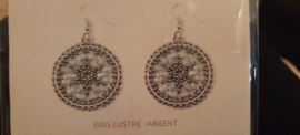 Kit Helix oorbellen, Gris Luster-Argent