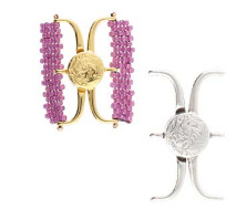 Souda Iii-11/0 Mag Clasp Ant. Silver Plate