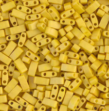 Half Tila Bead 2311- Matte Opaque Canary