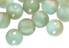 Roud Duo® Beads 5mm- Aqua Celsian Matted 09