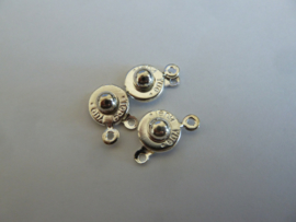 Druksluiting 10 mm  zilverkleur