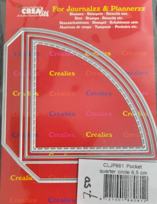 Crealies Mal- Pocket Quarter Circle