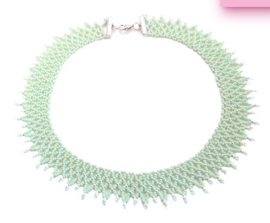 Collier |Mino- Vert Menthe- Argent