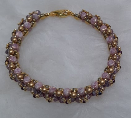 Pakketje: Bracelet "Prince'S" ®ParPuca®Beads  Paars teinten