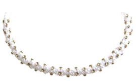 Collier Romy- Blanc Goldenshadow