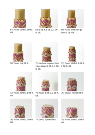 Patroon Etui: Dora [Naalden Koker]®ParPuca®Beads