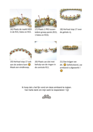 patroon Bracelet  "Prince'S"   ®ParPuca®Beads