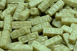 Celtic Block Beads- Light Green