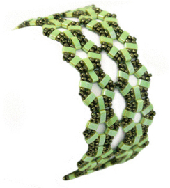 Armband Pakket ''Nikko''- Vert Clair/Khaki Bronze