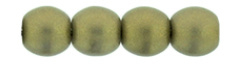 Rond Beads 4mm- Powdery Antique Gold