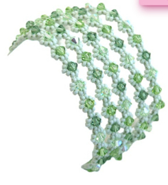 Bracelet Sora: Vert Menthe-Chrysolite-Erinite- Peridot