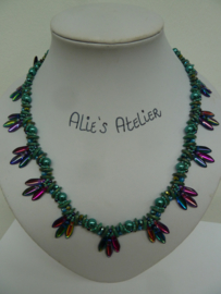 Collier Birds Tail - kleuren als op foto