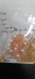 Pakket "Chloé" ®ParPuca®Beads kleur :Zalm/Orange