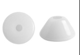 Konos®ParPuca®Beads- Opaque White Ceramic look