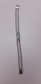 Delica Armband met strass Ornament