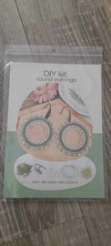 oorbellen set om zelf te maken incl patroon-kleur afb foto