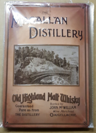Metaalplaat Whiskey Macallan Distillery