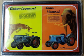 Metaalplaat Eicher-Leopard/Mammut