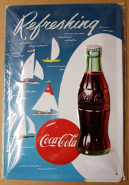 Metaalplaat Coca Cola
