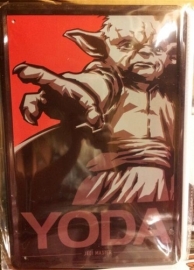 Metaalplaat Star Wars Yoda