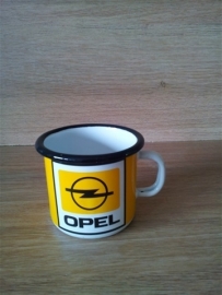 Tas/mok in emaille Opel