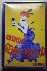Metaalplaat Absinthe Gempp Pernod