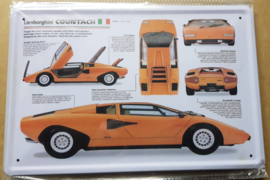 Metaalplaat Lamborghini Countach