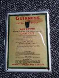 Metaalplaatje Guinness 8 x 11 cm