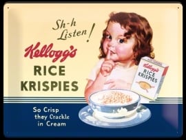 Metaalplaat Kellogg's Rice Krispies
