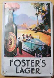 Metaalplaat bier Foster's Lager
