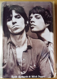 Metaalplaat The Rolling Stones (Keith Richards - Mick Jagger)