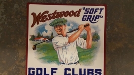 Metaalplaat Westwood soft grip golf clubs