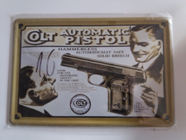 Metaalplaat Colt Automatic pistol